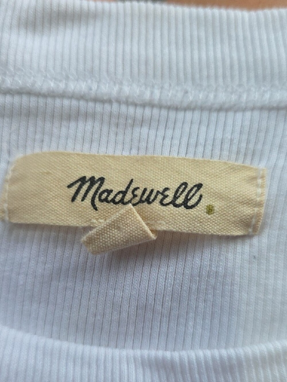 Madewell White Ribbed Tank Top - Picture 6 of 6